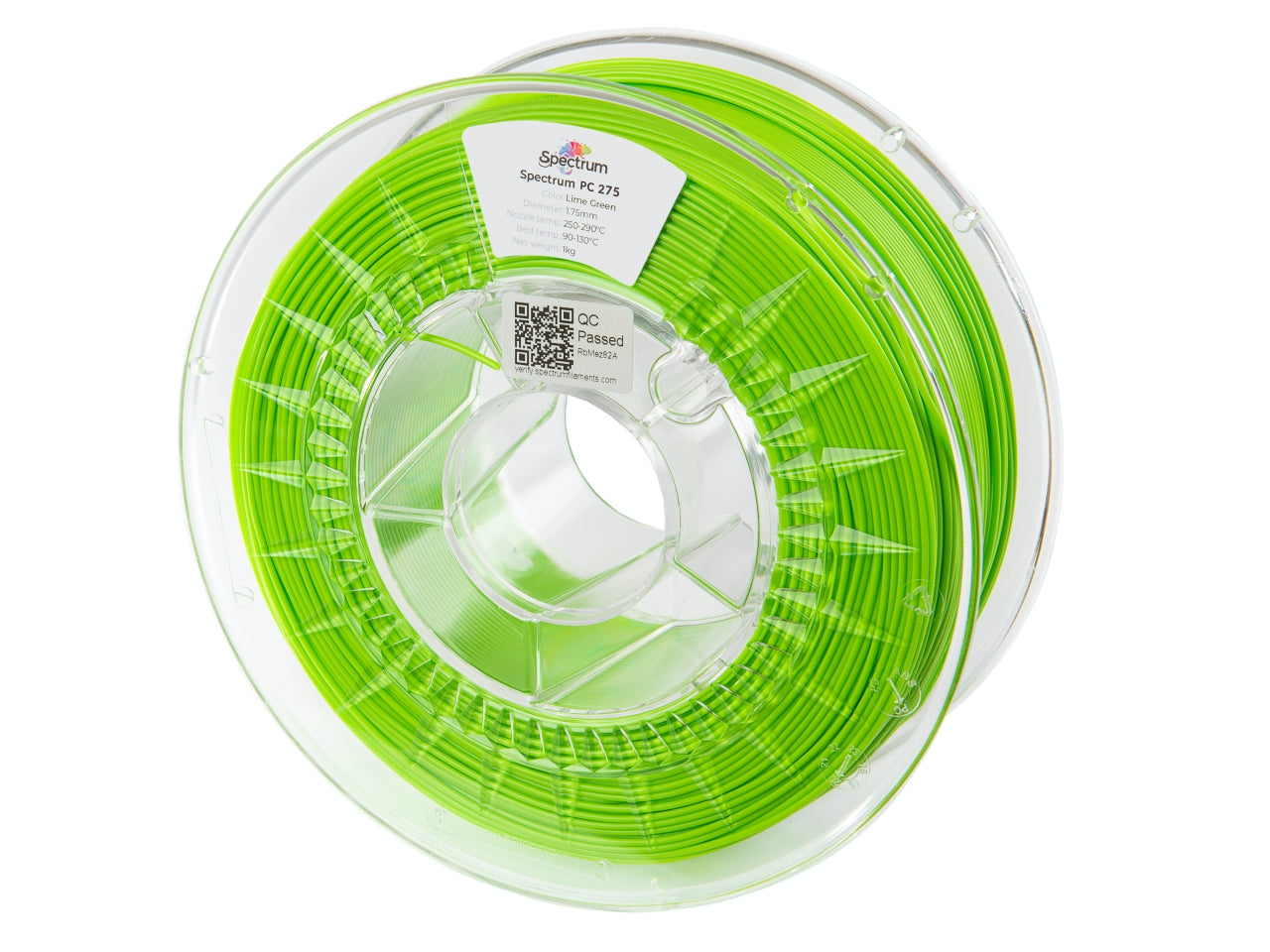 Filament Spectrum PC 275 1.75mm LIME GREEN 1kg