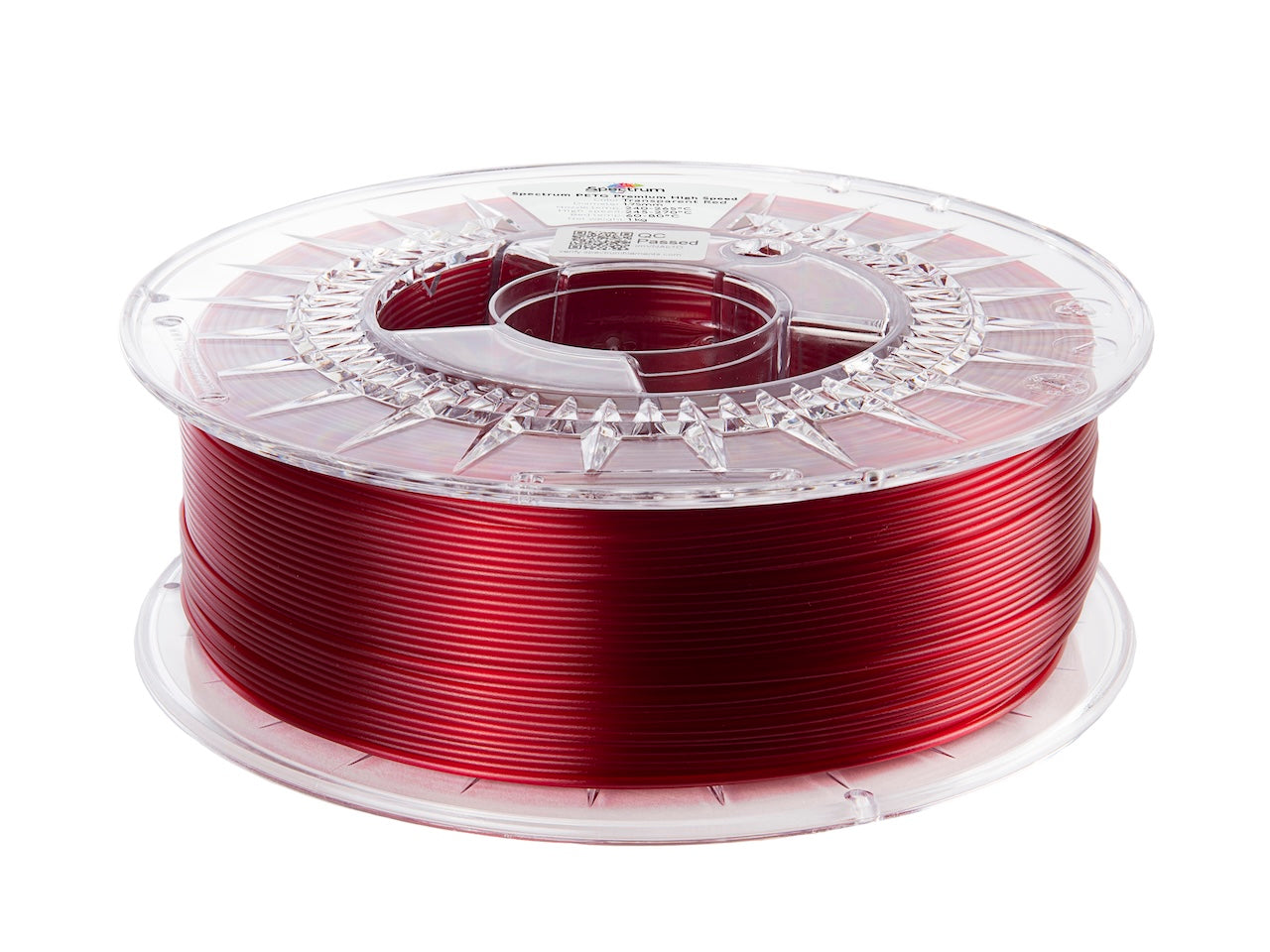 Filament Spectrum PETG Premium High Speed 1.75mm TR. RED 1kg
