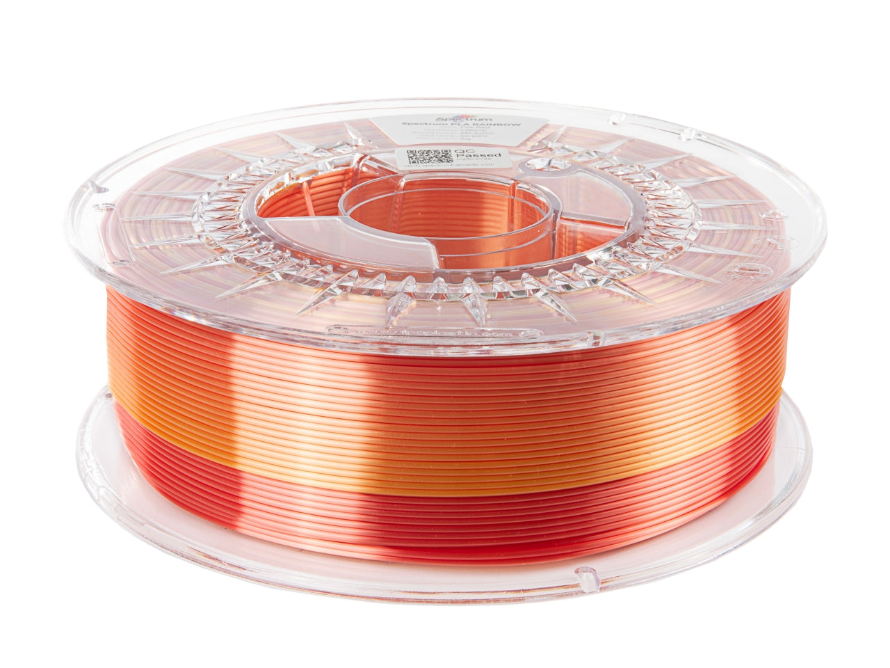 Filament Spectrum PLA SILK Rainbow 1.75mm FIRE RED 1kg