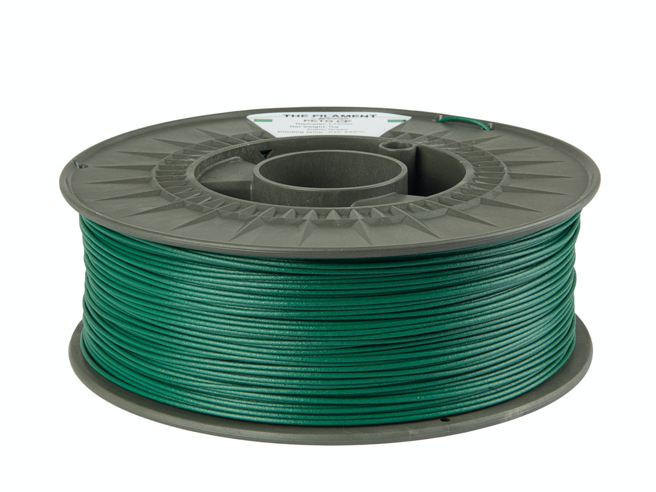 The Filament PETG CF 1.75mm GREEN 1kg