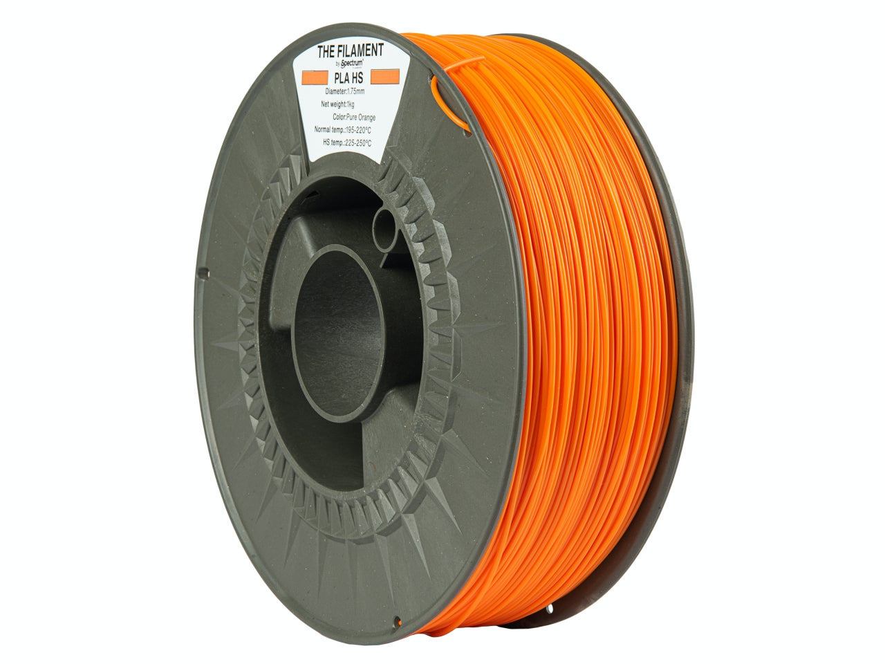 The Filament PLA HS 1.75mm PURE ORANGE 1kg