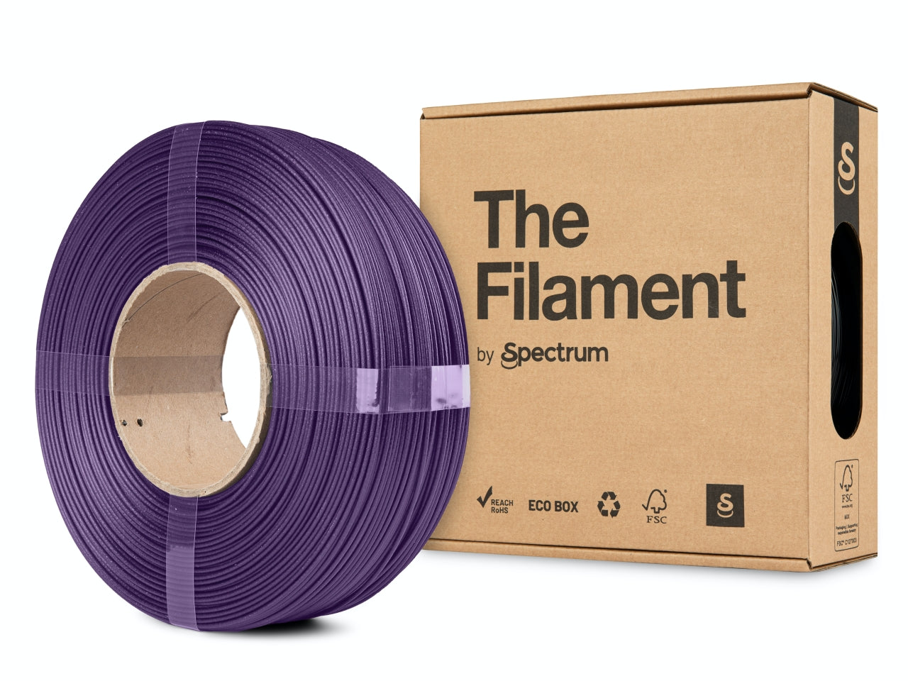 The Filament ReFill PLA CF 1.75mm PURPLE 1kg
