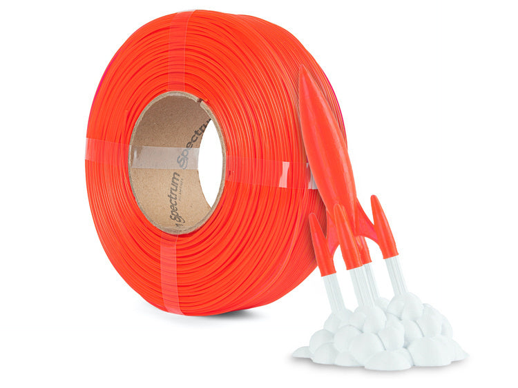 Filament Spectrum ReFill Premium PLA High Speed 1.75mm NEON ORANGE UV 1kg
