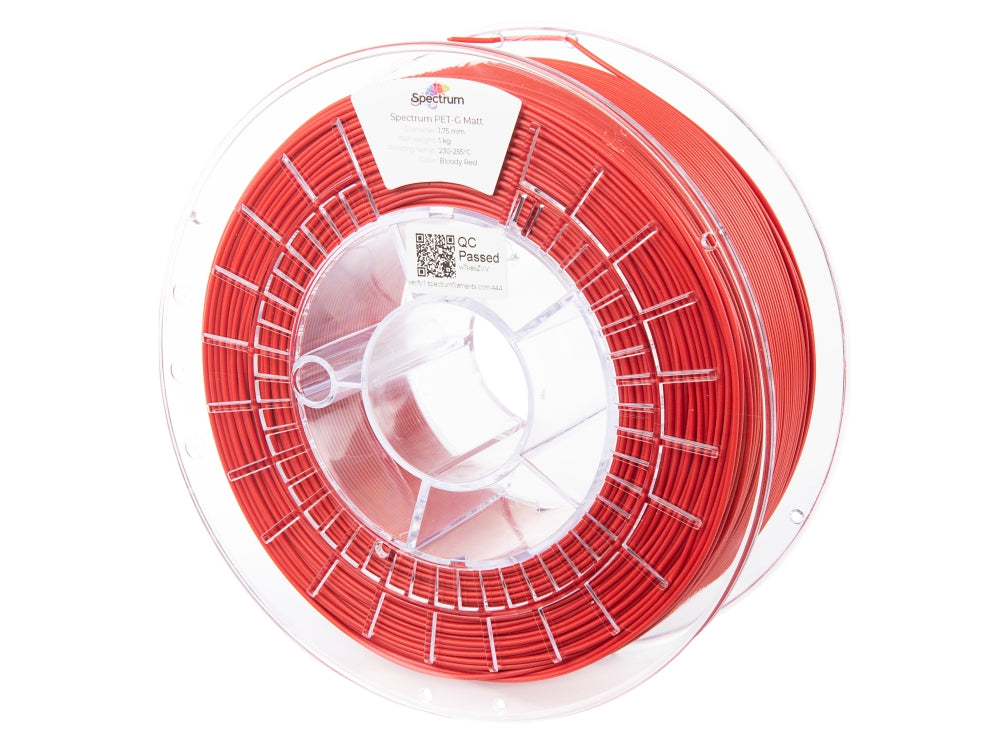 Filament Spectrum PET-G MATT 1.75mm BLOODY RED 1kg