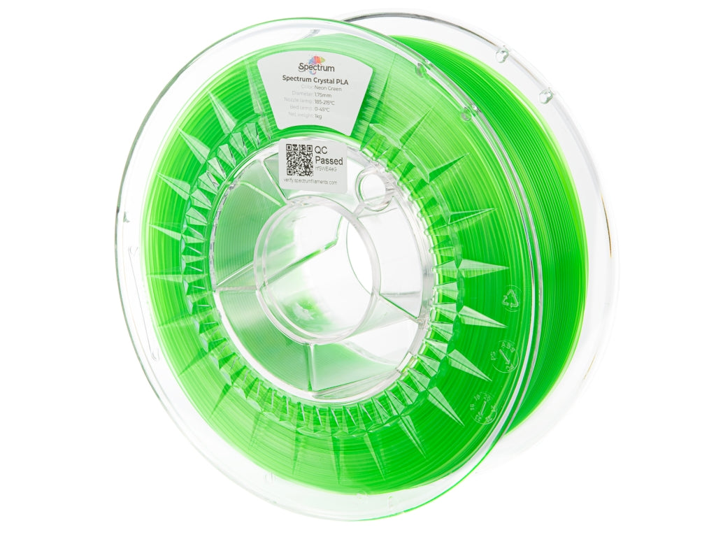 Filament Spectrum PLA Crystal 1.75mm NEON GREEN 1kg