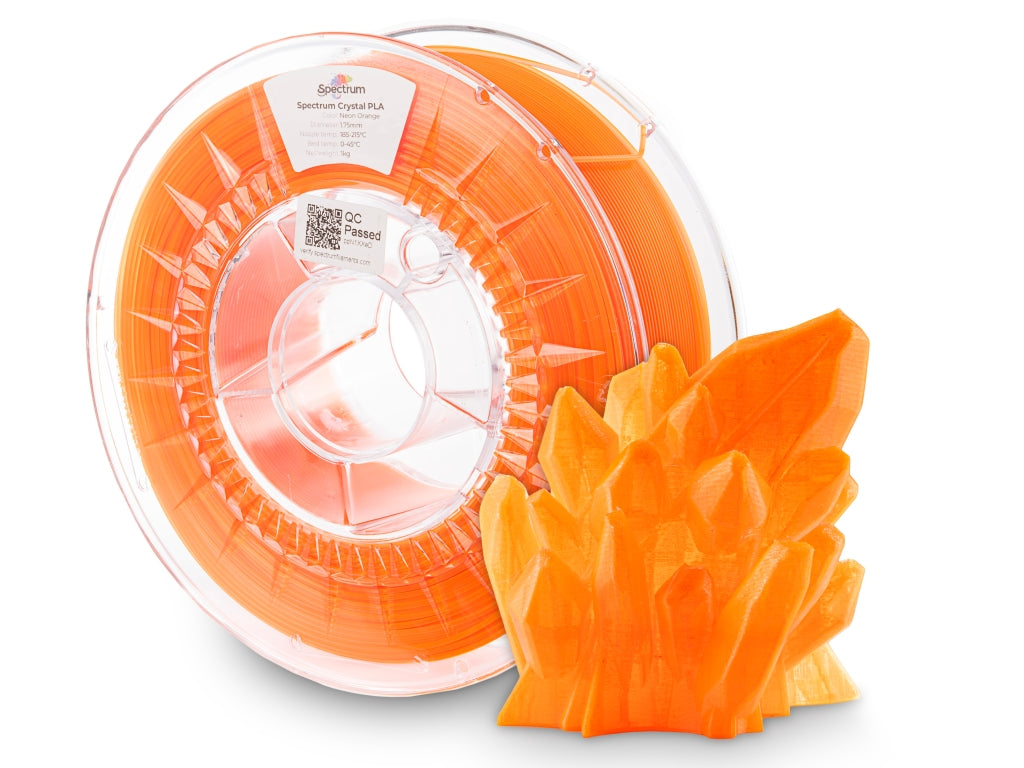 Filament Spectrum PLA Crystal 1.75mm NEON ORANGE 1kg