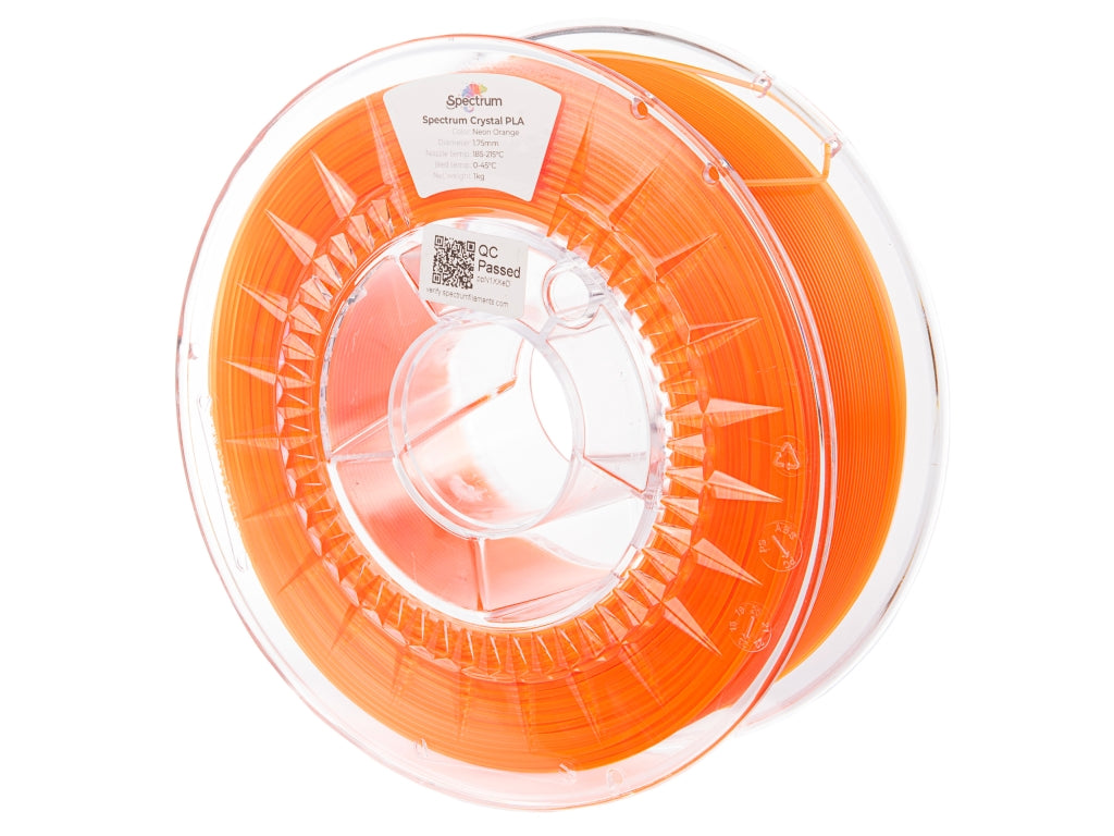 Filament Spectrum PLA Crystal 1.75mm NEON ORANGE 1kg