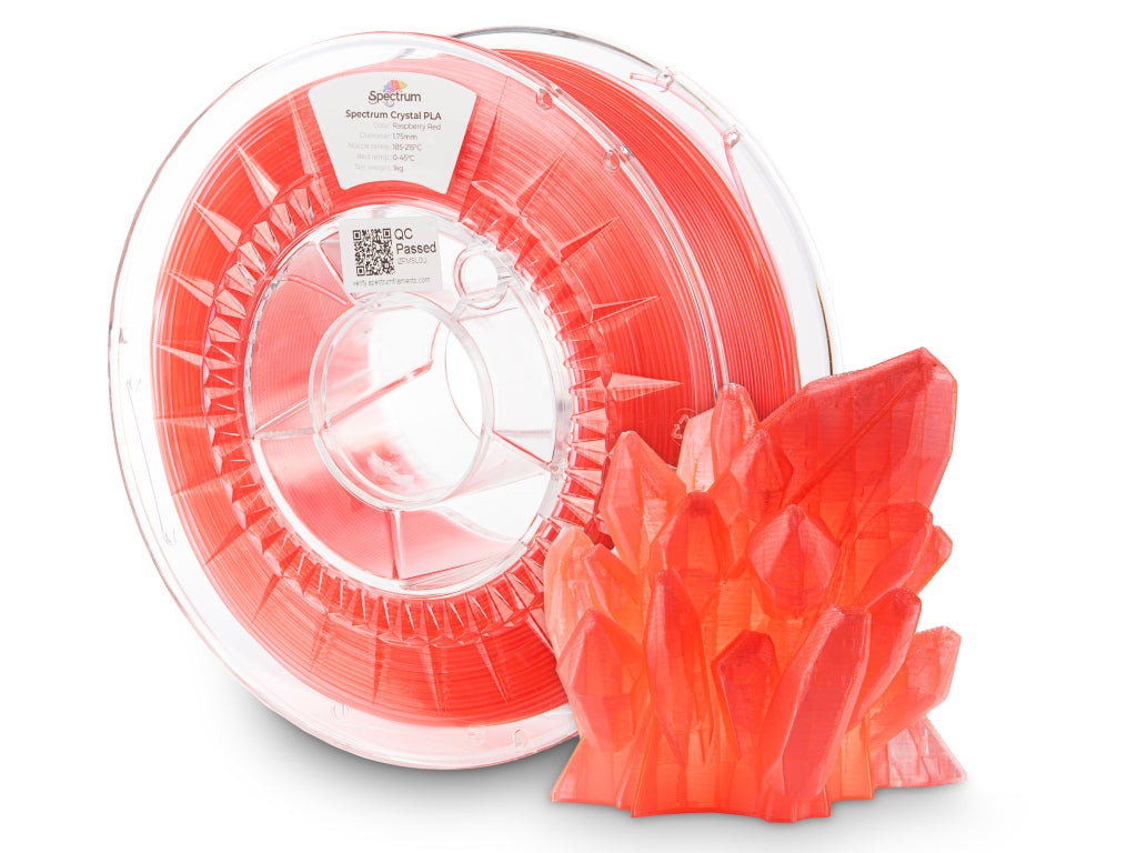 Filament Spectrym PLA Crystal 1.75mm RASPBERRY RED 1kg