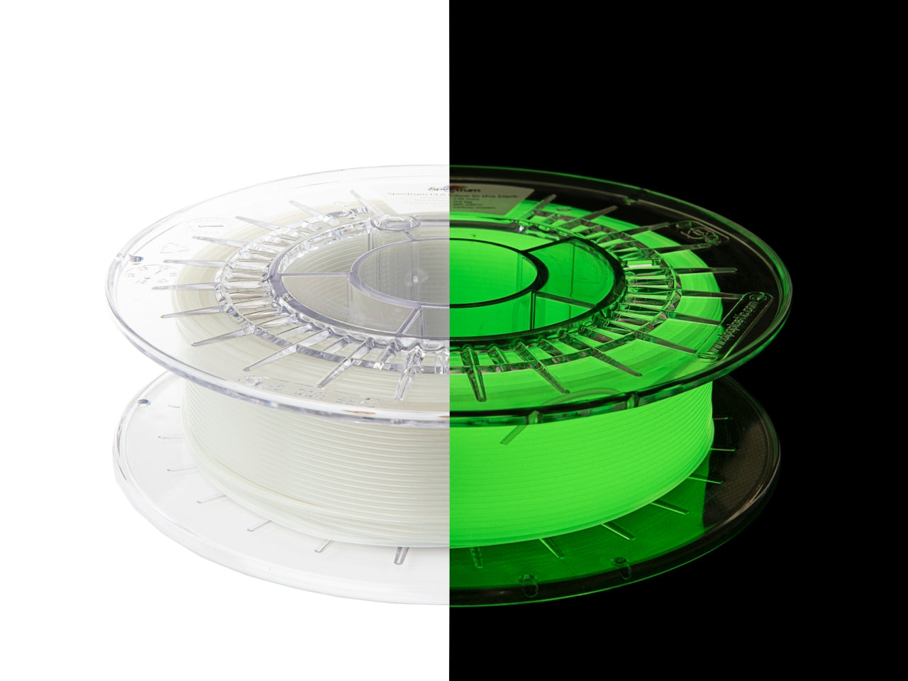 Filament Spectrum PLA Glow in the Dark 1.75mm YELLOW-GREEN 0.5kg