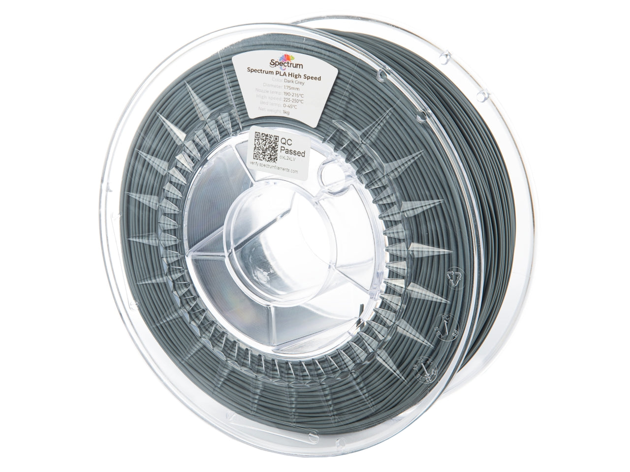 Filament Spectrum Premium PLA High Speed 1.75mm DARK GREY 1kg