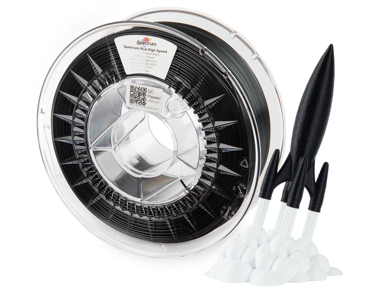 Filament Spectrum Premium PLA High Speed 1.75mm DEEP BLACK 1kg