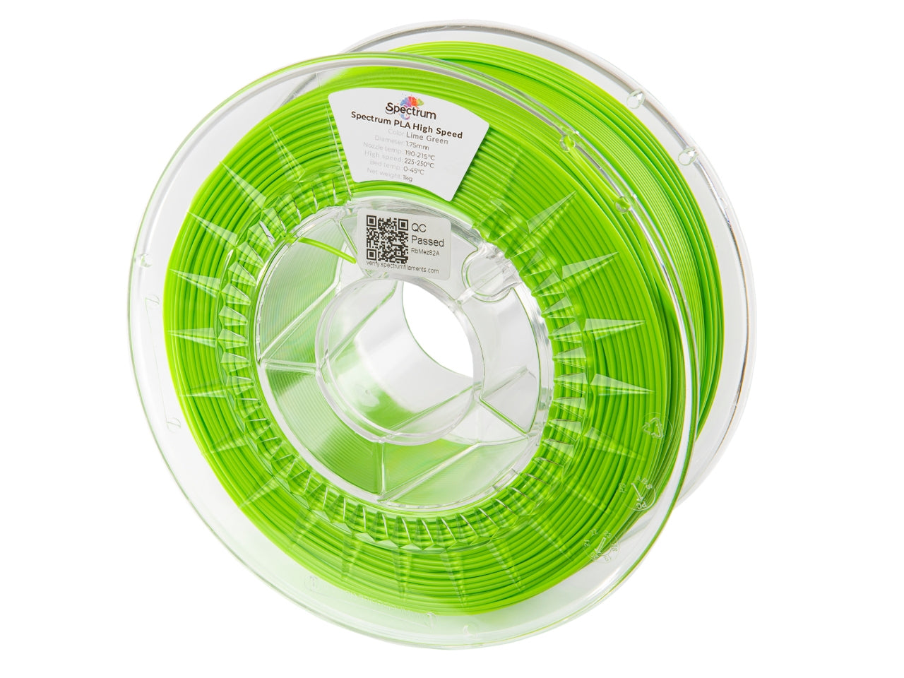 Filament Spectrum Premium PLA High Speed 1.75mm LIME GREEN 1kg