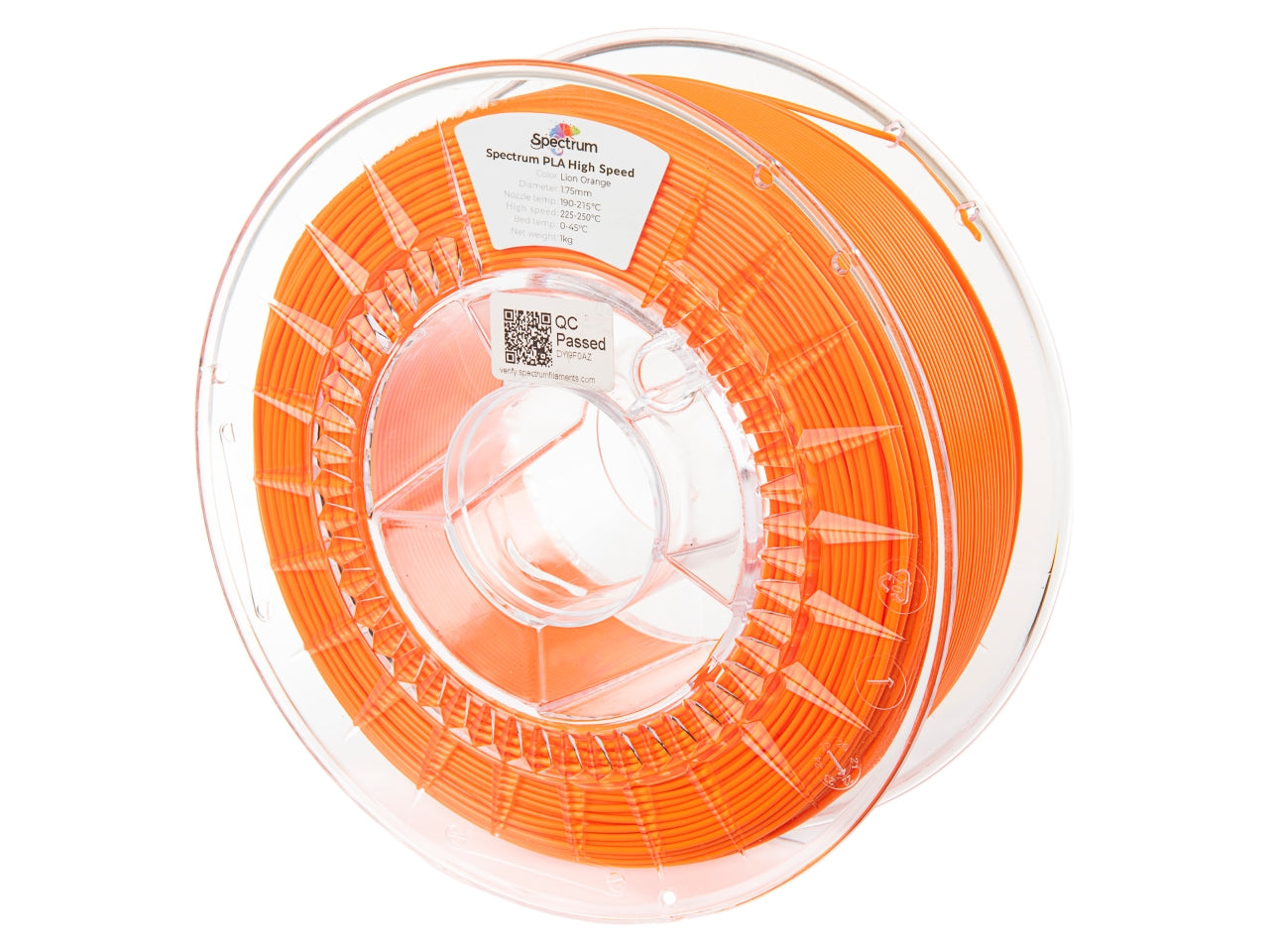 Filament Spectrum Premium PLA High Speed 1.75mm LION ORANGE 1kg