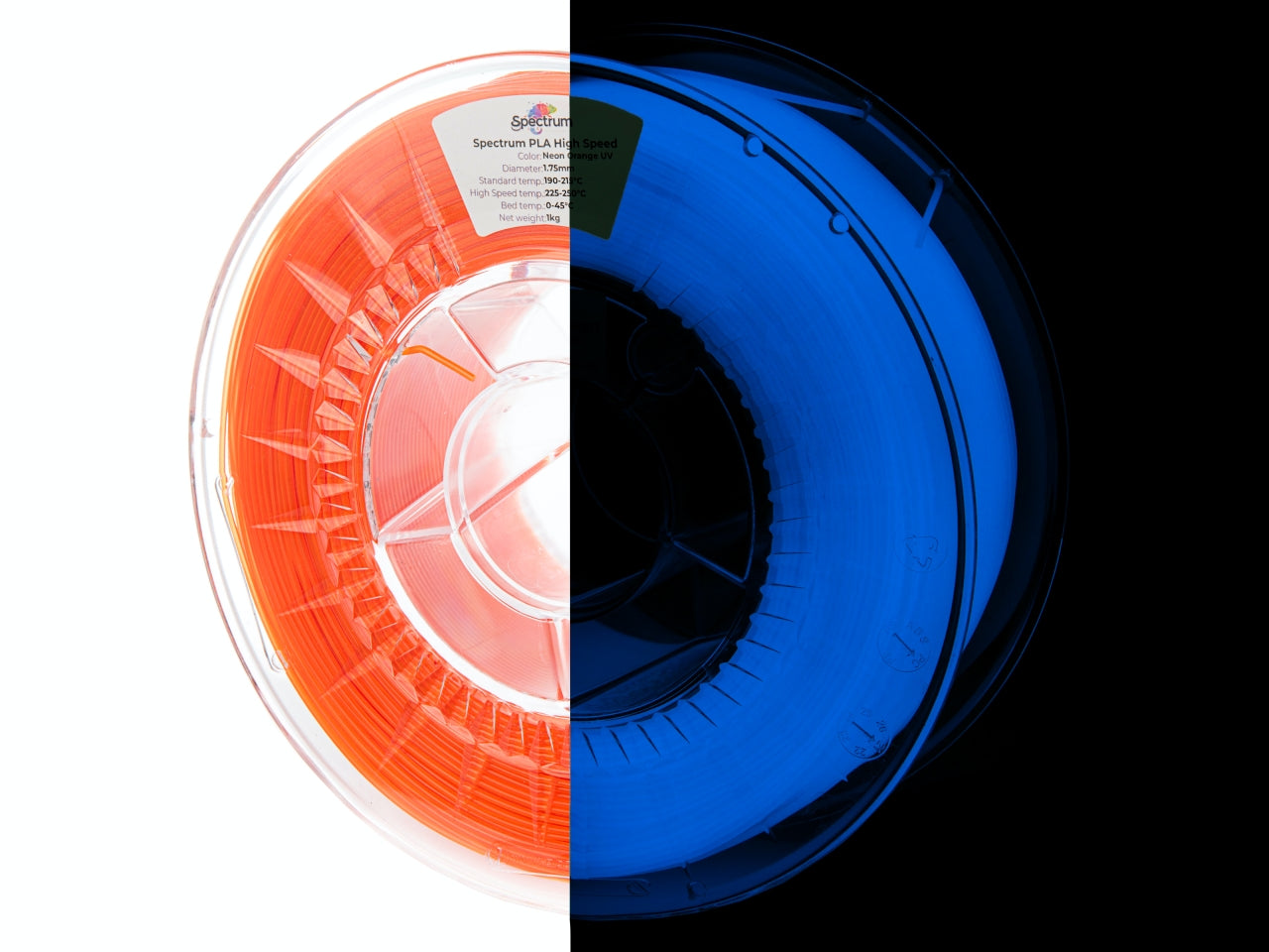 Filament Spectrum Premium PLA High Speed 1.75mm NEON ORANGE UV 1kg