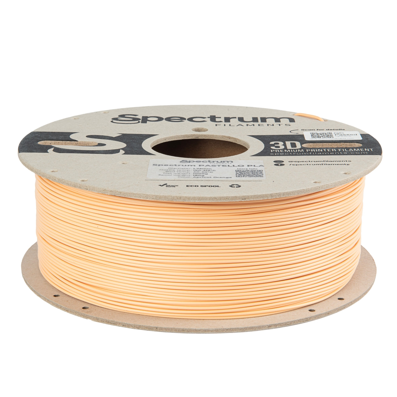 Filament Spectrum Pastello PLA 1.75mm APRICOT ORANGE 1kg