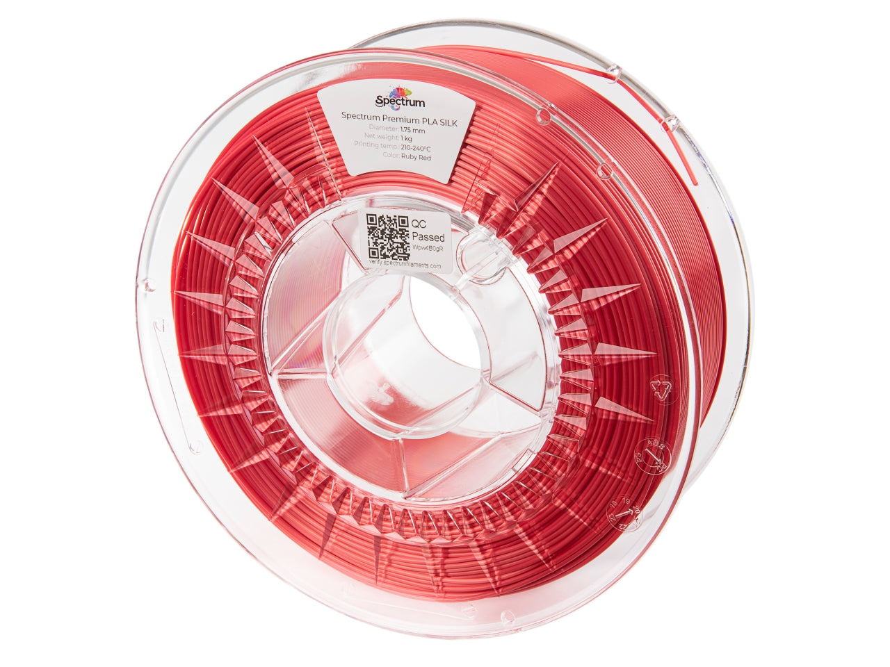 Filament Spectrum PLA SILK 1.75mm RUBY RED 1kg
