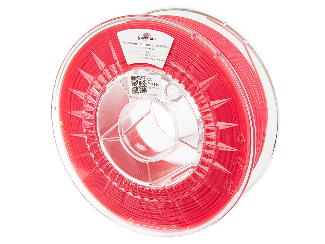 Filament Spectrum PLA 1.75mm THERMOACTIVE RED 1kg