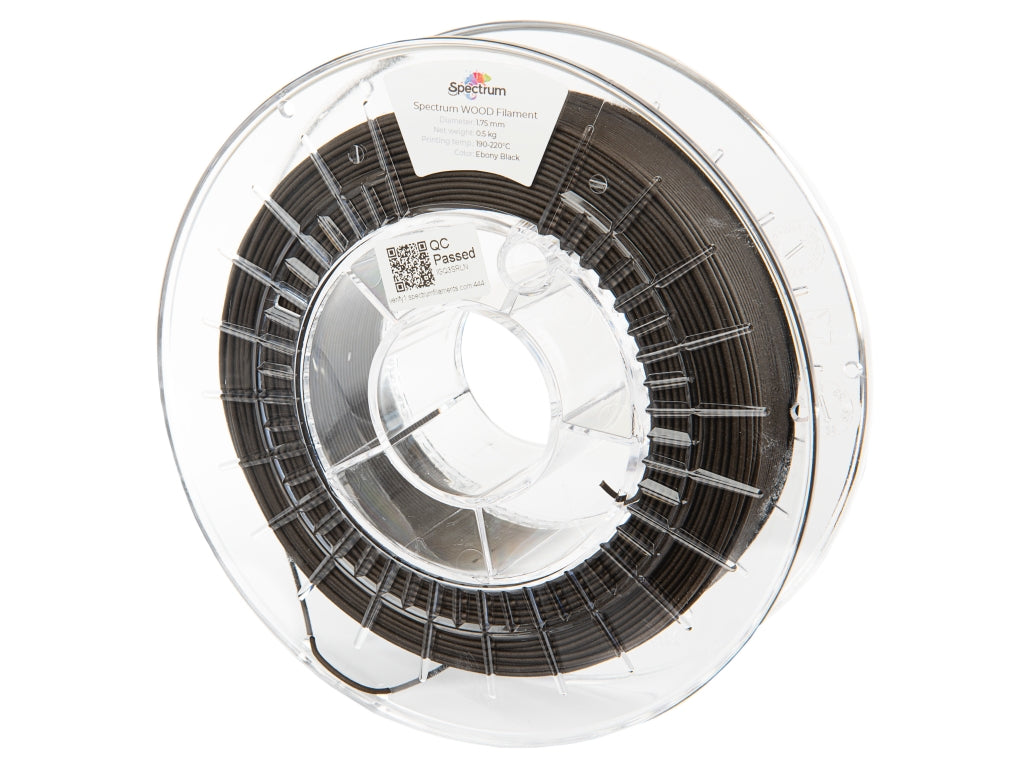 Filament Spectrum WOOD 1.75mm EBONY BLACK 0.5kg