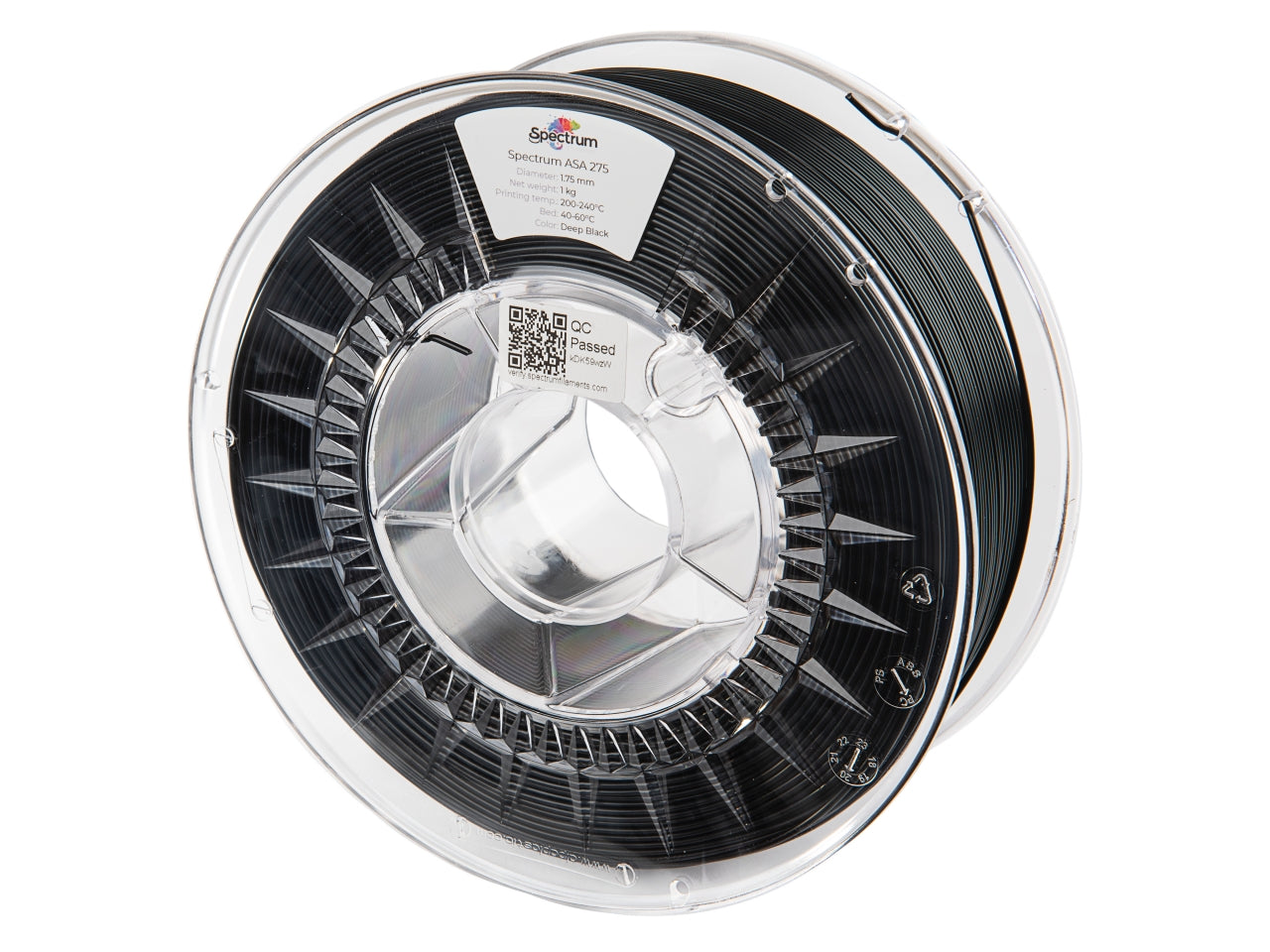 Filament Spectrum ASA 275 1.75mm DEEP BLACK 1kg