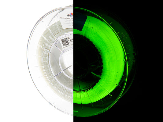 Filament Spectrum PET-G Glow in the Dark 1.75mm YELLOW-GREEN 0.5kg