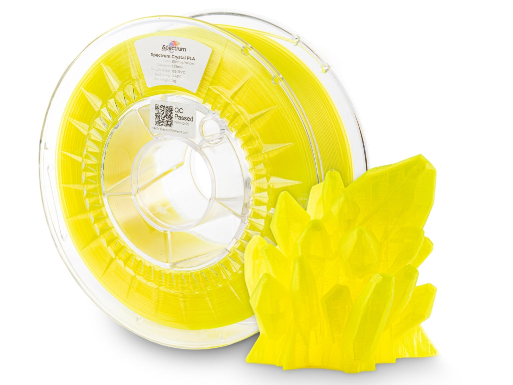 Filament Spectrum PLA Crystal 1.75mm ELECTRIC YELLOW 1kg